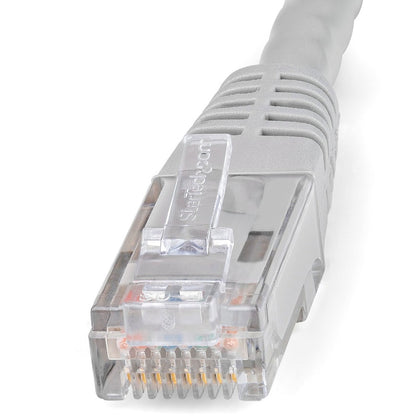 Câble Ethernet CAT6 StarTech.com de 1,5 m - Gigabit moulé gris - 100 W PoE UTP 650 MHz - Cordon de raccordement de catégorie 6 Câblage certifié UL/TIA C6PATCH5GR