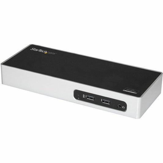 StarTech.com USB 3.0 Docking Station - Dual Monitor Laptop Dock with HDMI & DVI/VGA - 6x USB Type-A Hub, GbE - Universal Windows & Mac DK30ADD