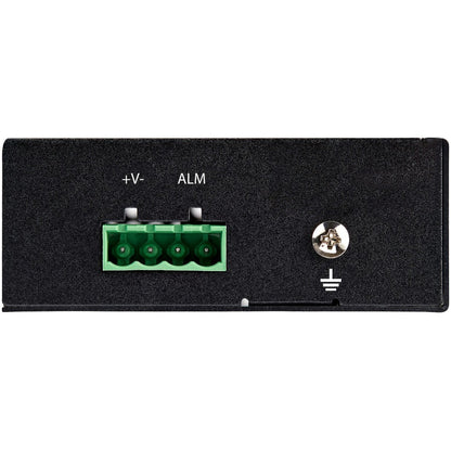 StarTech.com Industrial Fiber to Ethernet Media Converter - 1Gbps SFP to RJ45/CAT6 - SM/MM Fiber to Copper Gigabit Network IP-30 12V Input IMC1GSFP