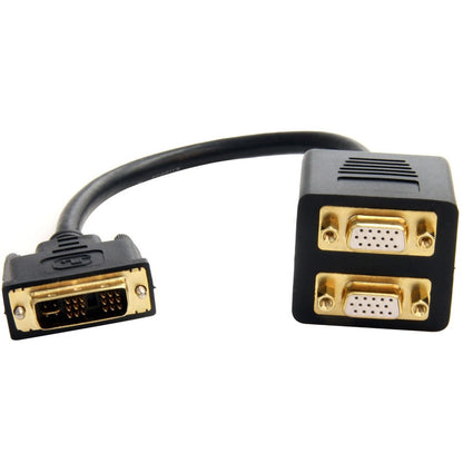StarTech.com Câble répartiteur vidéo analogique DVI-I vers 2x VGA de 30 cm - M/F DVISPL1VV