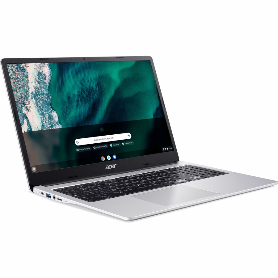 Acer Chromebook 315 CB315-4HT CB315-4HT-C72W 15.6" Touchscreen Chromebook - Full HD - Intel Celeron N5100 - 4 GB - 32 GB Flash Memory - English (US) Keyboard - Pure Silver NX.AZ1AA.002