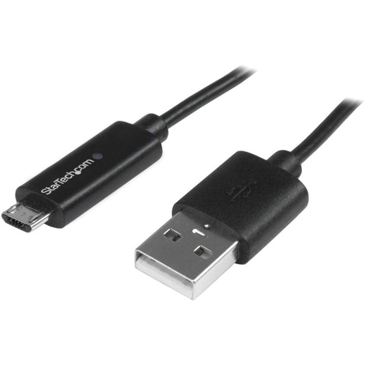 StarTech.com Câble Micro-USB de 1 m avec voyant de charge LED - M/M - Câble USB vers Micro USB USBAUBL1M