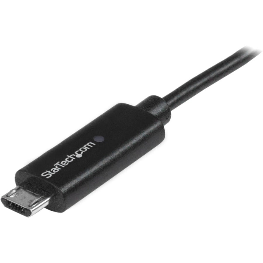 StarTech.com Câble Micro-USB de 1 m avec voyant de charge LED - M/M - Câble USB vers Micro USB USBAUBL1M