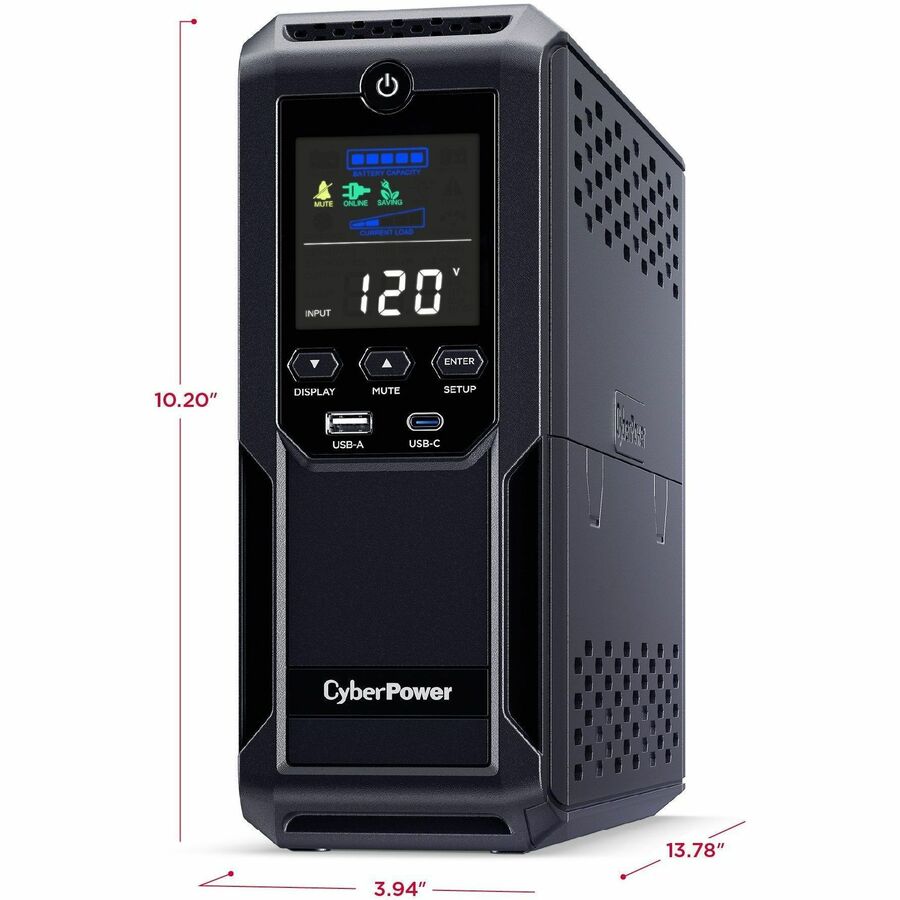 Onduleur mini-tour 1500 VA CyberPower LCD intelligent CP1500AVRLCD3 CP1500AVRLCD3