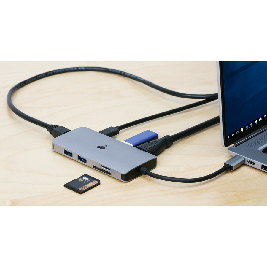 Station d'accueil de voyage USB-C IOGEAR avec Power Delivery 3.0 GUD3C06