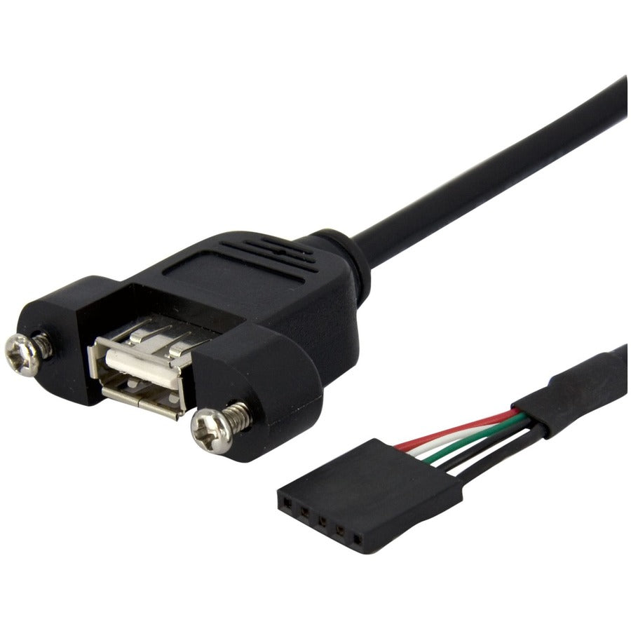 Câble USB de 0,9 m à montage sur panneau StarTech.com - Câble USB A vers connecteur de carte mère F/F USBPNLAFHD3