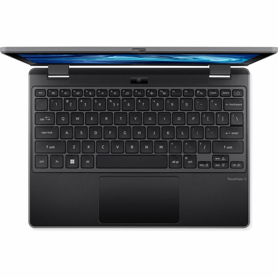 Acer TravelMate Spin B3 B311RN-33 TMB311RN-33-C0JS Ordinateur portable convertible 2 en 1 à écran tactile 11,6" - WXGA - Intel N100 - 4 Go - Mémoire flash 128 Go - Clavier anglais - Noir NX.VZ3AA.002