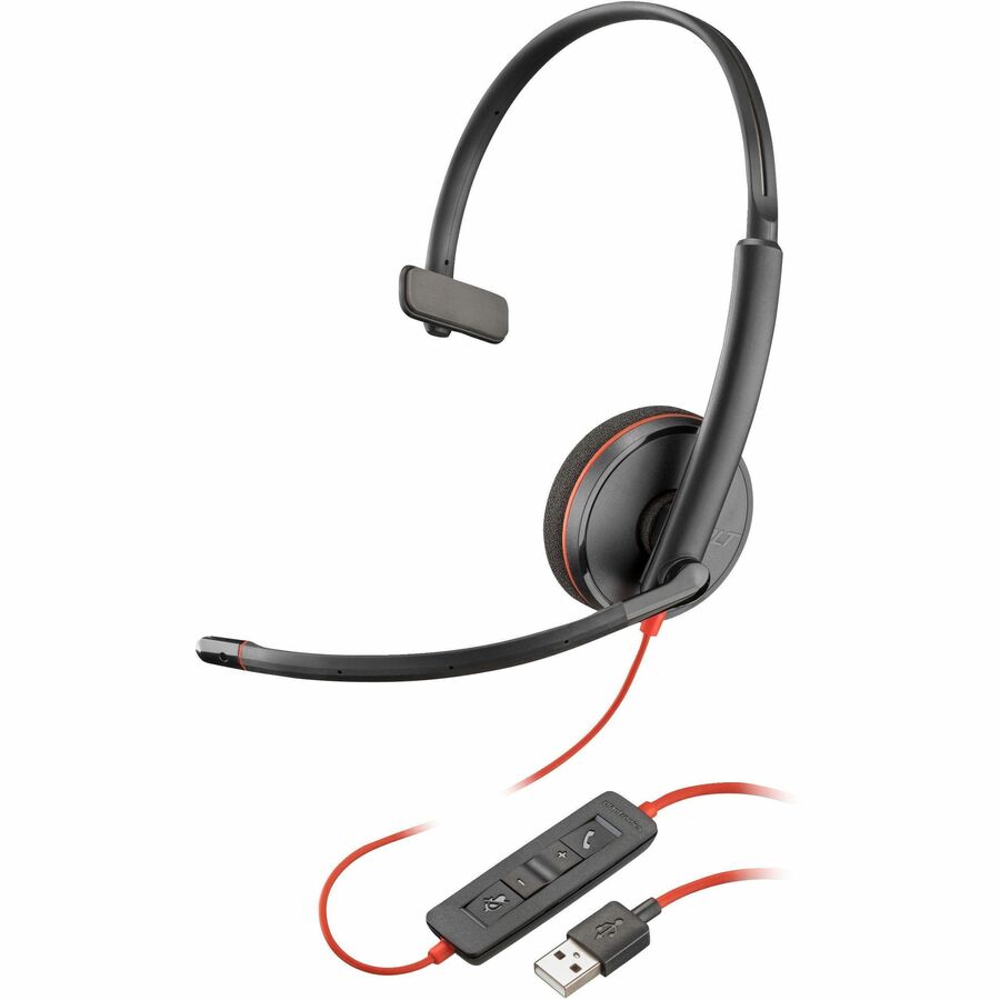 Casque Poly Blackwire C3210 USB-A noir (quantité en vrac 50) 77R24A6