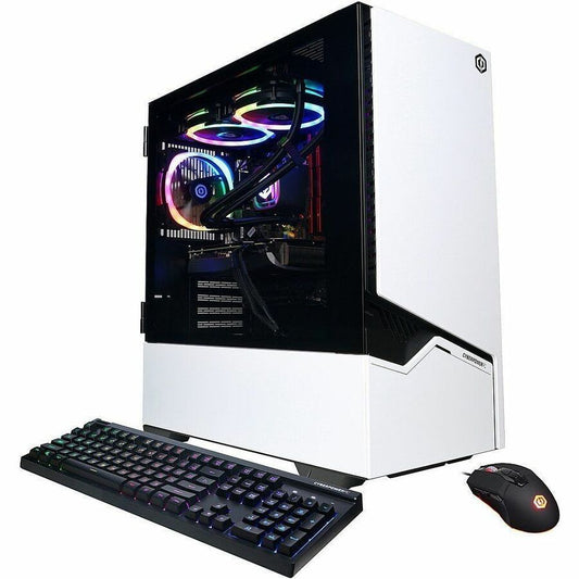 Ordinateur de bureau de jeu CyberPowerPC Gamer Supreme SLC11000CPG - AMD Ryzen 7 7800X3D - 32 Go - SSD 1 To - Moyenne tour - Blanc SLC11000CPG