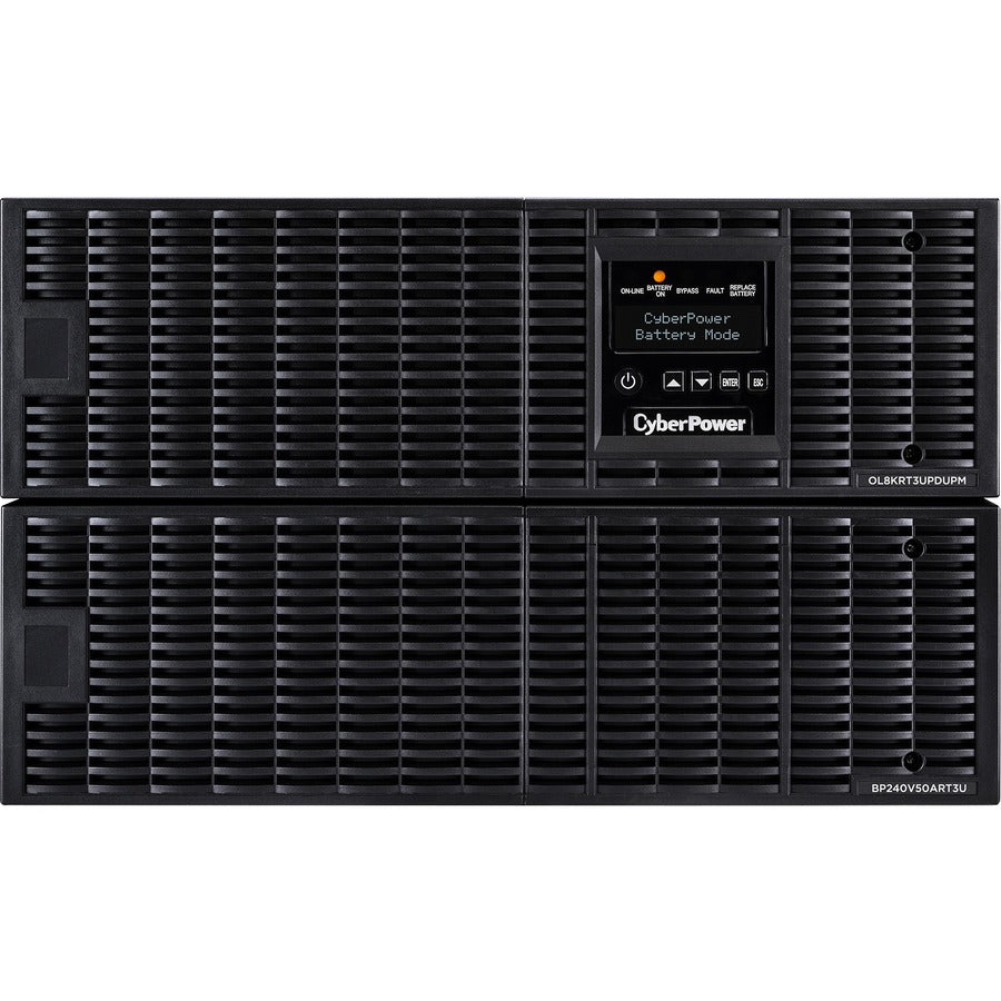 Onduleur en ligne CyberPower OL8KRT3UHW 8 kVA 6 U Bypass de maintenance HW-I/O uniquement 200-240 V RT 3 ans OL8KRT3UHW