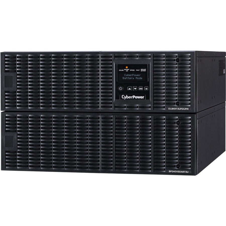 Onduleur en ligne CyberPower OL8KRT3UHW 8 kVA 6 U Bypass de maintenance HW-I/O uniquement 200-240 V RT 3 ans OL8KRT3UHW
