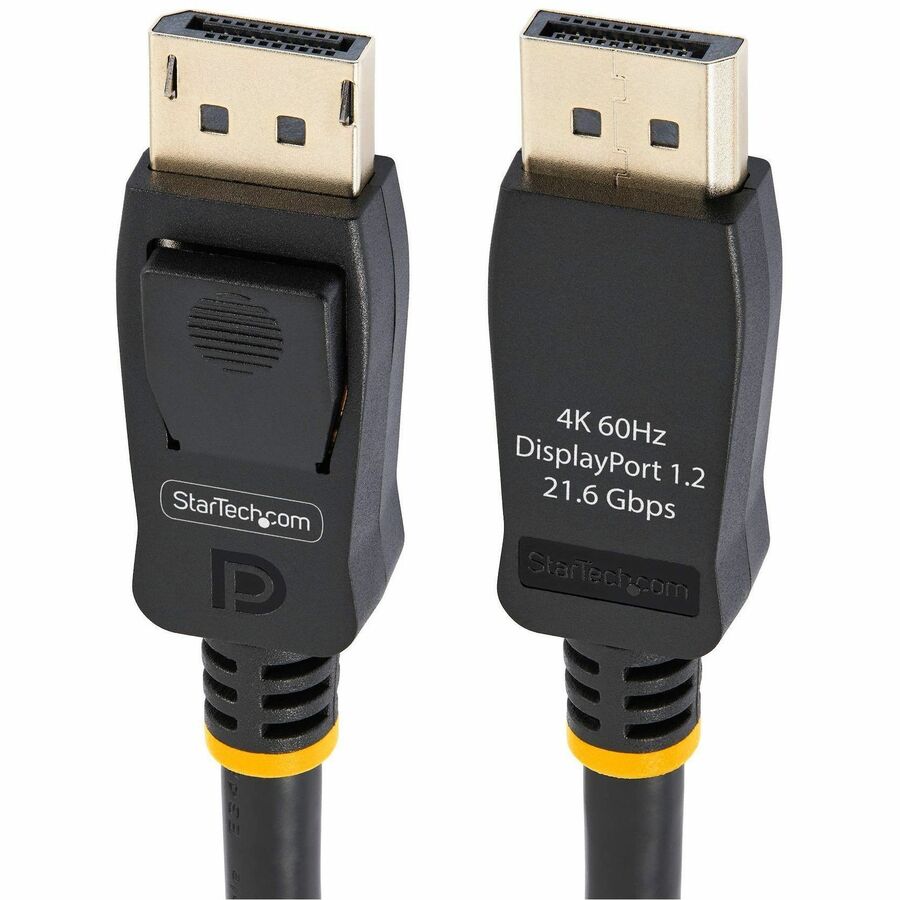 Câble DisplayPort certifié VESA de 3 m (10 pi) de StarTech.com - Lot de 10 - Câble DisplayPort 1.2 avec loquets, 4K 60 Hz UHD - Connecteurs DP verrouillables DISPLPORT10L10PK