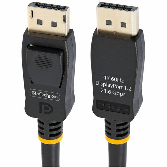 Câble DisplayPort certifié VESA de 3 m (10 pi) de StarTech.com - Lot de 10 - Câble DisplayPort 1.2 avec loquets, 4K 60 Hz UHD - Connecteurs DP verrouillables DISPLPORT10L10PK