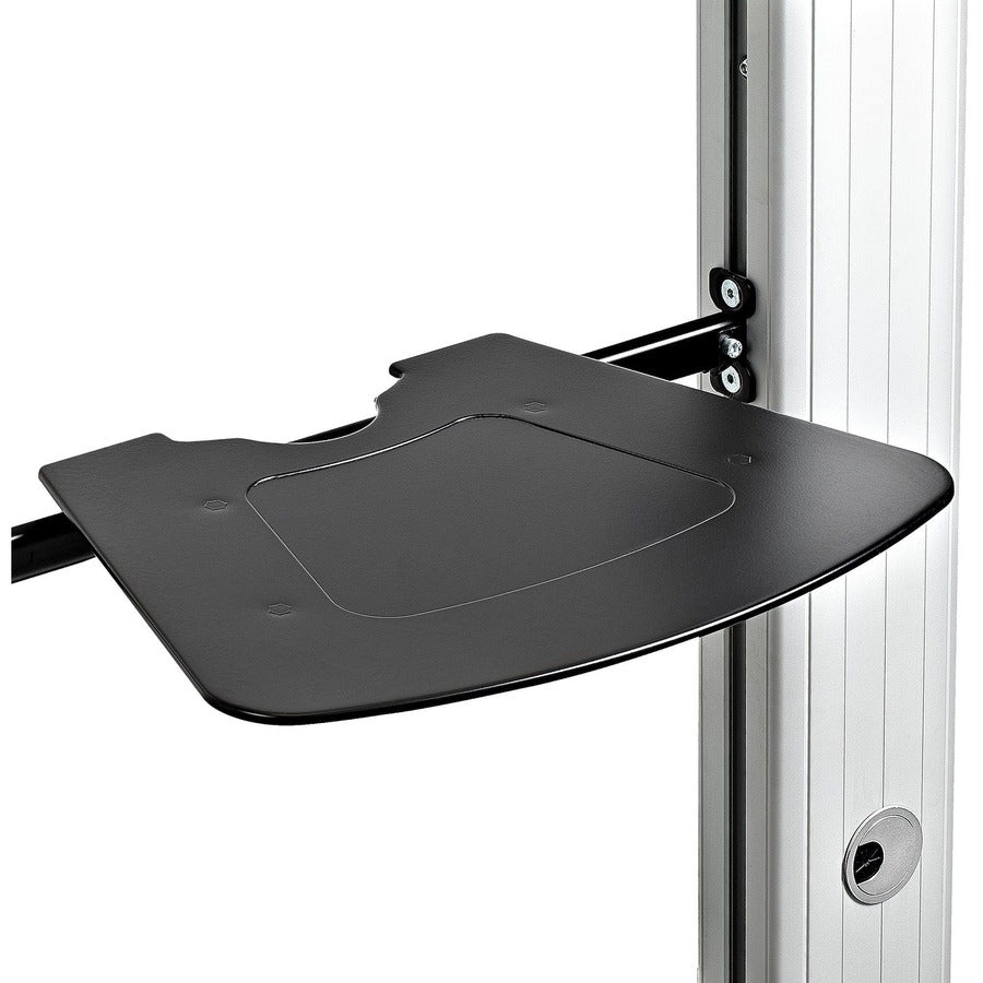 StarTech.com Support TV double, TV VESA 60 pouces jusqu'à 50 kg/110 lb chacune, support d'écran mobile réglable en hauteur, support TV roulant sur roulettes STNDMTVDUO