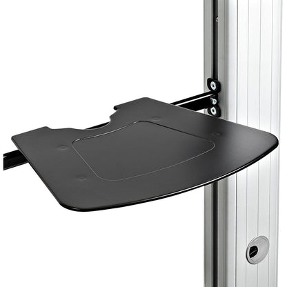 StarTech.com Support TV double, TV VESA 60 pouces jusqu'à 50 kg/110 lb chacune, support d'écran mobile réglable en hauteur, support TV roulant sur roulettes STNDMTVDUO