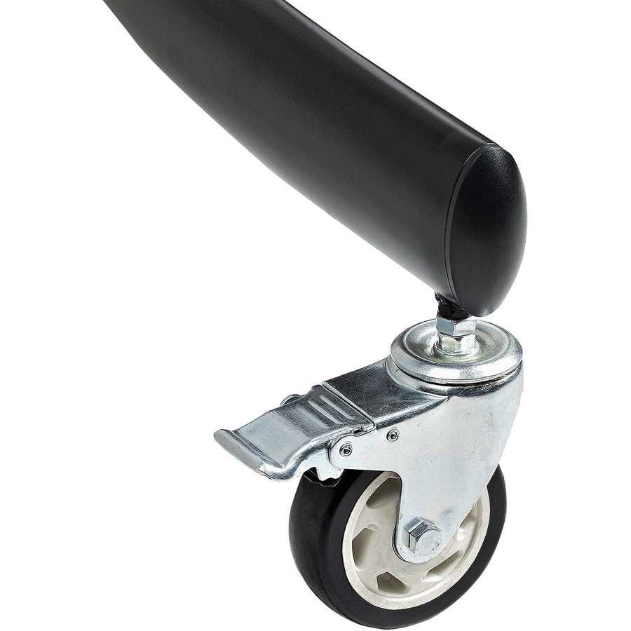 StarTech.com Support TV double, TV VESA 60 pouces jusqu'à 50 kg/110 lb chacune, support d'écran mobile réglable en hauteur, support TV roulant sur roulettes STNDMTVDUO