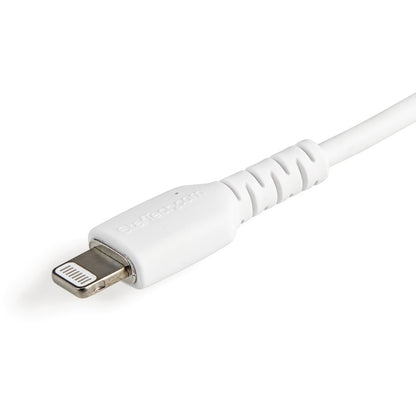 StarTech.com Câble USB-A vers Lightning blanc durable de 30 cm, câble de charge/synchronisation robuste et résistant pour Apple iPhone/iPad certifié MFi RUSBLTMM30CMW