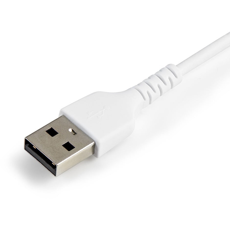 StarTech.com Câble USB-A vers Lightning blanc durable de 30 cm, câble de charge/synchronisation robuste et résistant pour Apple iPhone/iPad certifié MFi RUSBLTMM30CMW