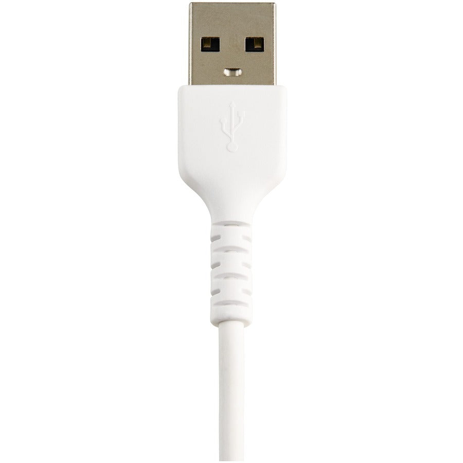 StarTech.com Câble USB-A vers Lightning blanc durable de 30 cm, câble de charge/synchronisation robuste et résistant pour Apple iPhone/iPad certifié MFi RUSBLTMM30CMW