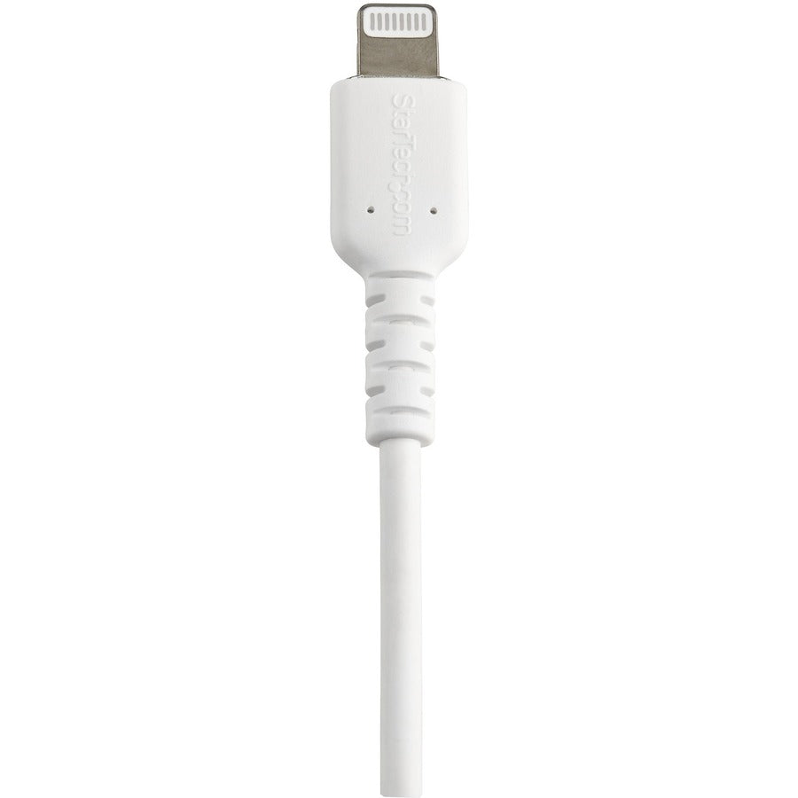 StarTech.com Câble USB-A vers Lightning blanc durable de 30 cm, câble de charge/synchronisation robuste et résistant pour Apple iPhone/iPad certifié MFi RUSBLTMM30CMW