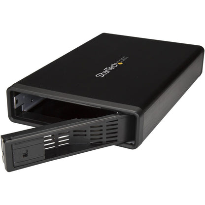 Boîtier eSATA StarTech.com - Boîtier pour disque dur SATA 3,5 pouces - USB 3.0 / eSATA - Sans plateau - Boîtier pour disque dur externe - Métal S351BMU33ET