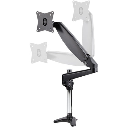 StarTech.com Bras de support de bureau pour écran VESA simple de 49 pouces (8 kg), articulé et réglable en hauteur, pince en C/œillet ARMPIVOTE2