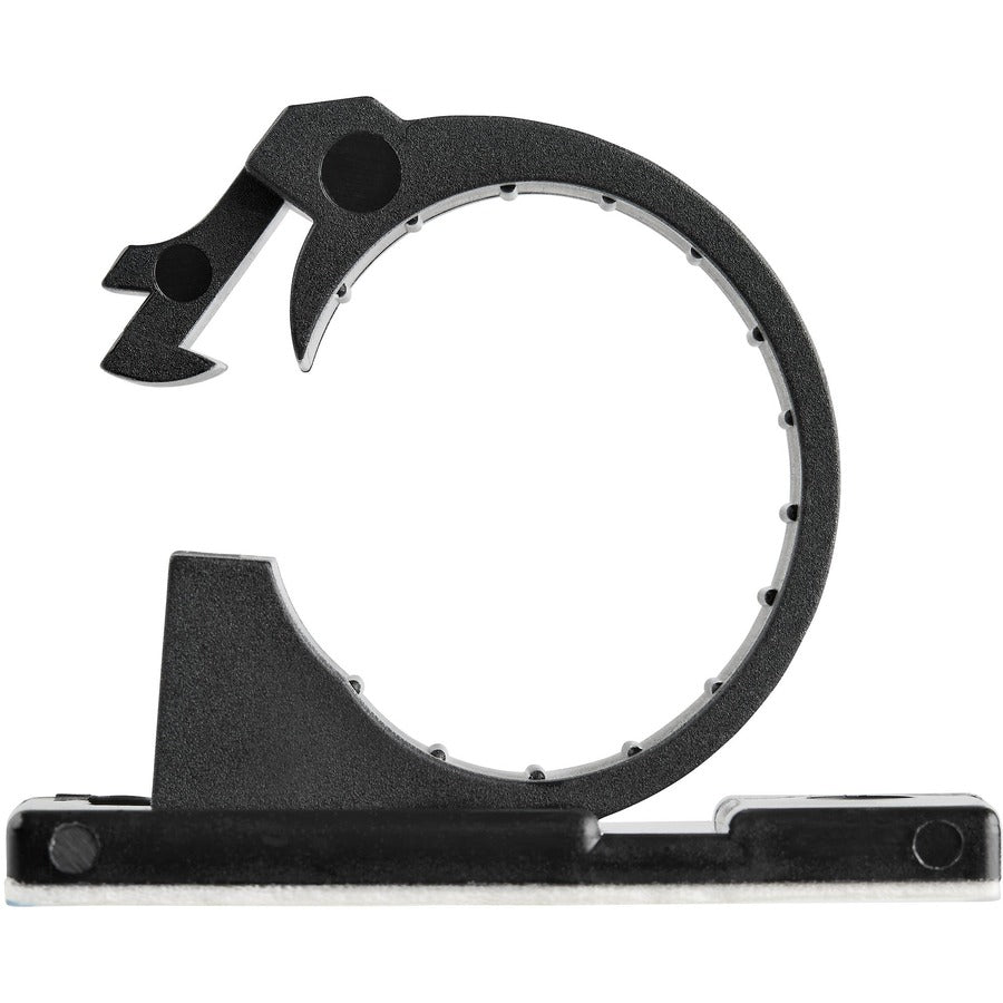 StarTech.com Lot de 100 clips de gestion de câbles auto-adhésifs - Organiseur de câbles Ethernet/réseau/bureau - Support/pince de câble adhésif noir CBMCC3