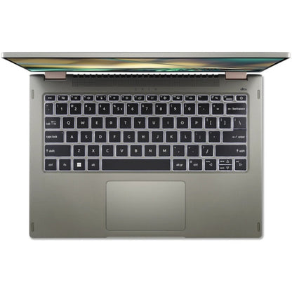 Acer Spin 5 SP514-51N SP514-51N-70LZ Ordinateur portable convertible 2 en 1 à écran tactile 14" - WQXGA - Intel Core i7 12e génération i7-1260P - 16 Go - SSD 1 To - Clavier anglais - Gris béton NX.K08AA.001