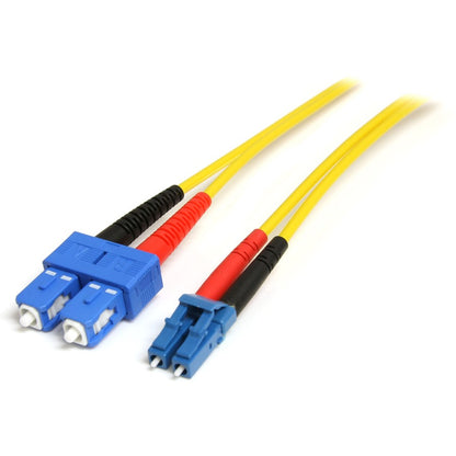 Câble à fibre optique StarTech.com de 10 m - Câble de raccordement à fibre optique LSZH duplex monomode 9/125 - LC/SC SMFIBLCSC10