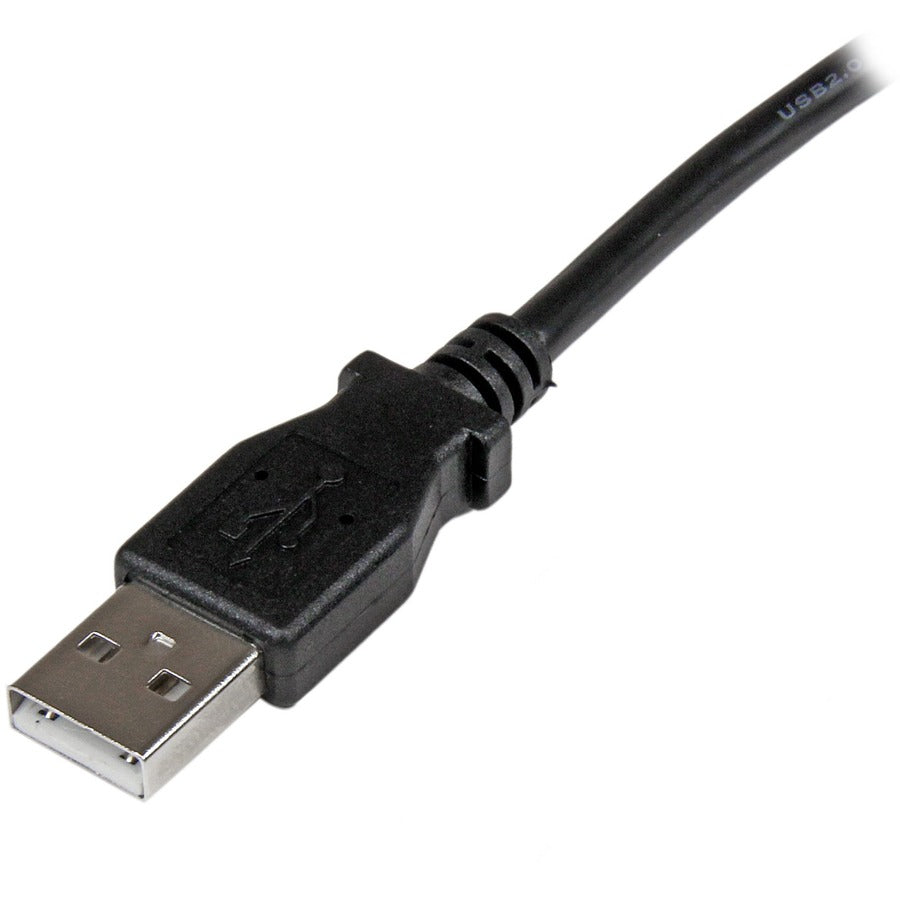 Câble USB 2.0 A vers B coudé vers la gauche de 2 m de StarTech.com - M/M USBAB2ML
