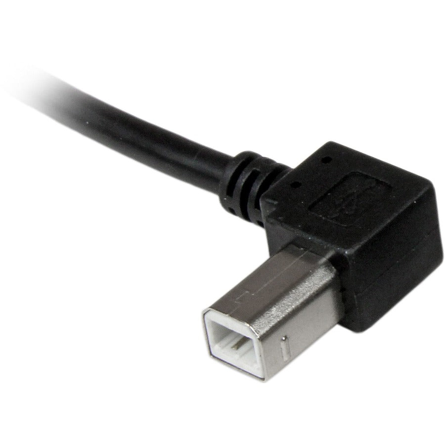 Câble USB 2.0 A vers B coudé vers la gauche de 2 m de StarTech.com - M/M USBAB2ML