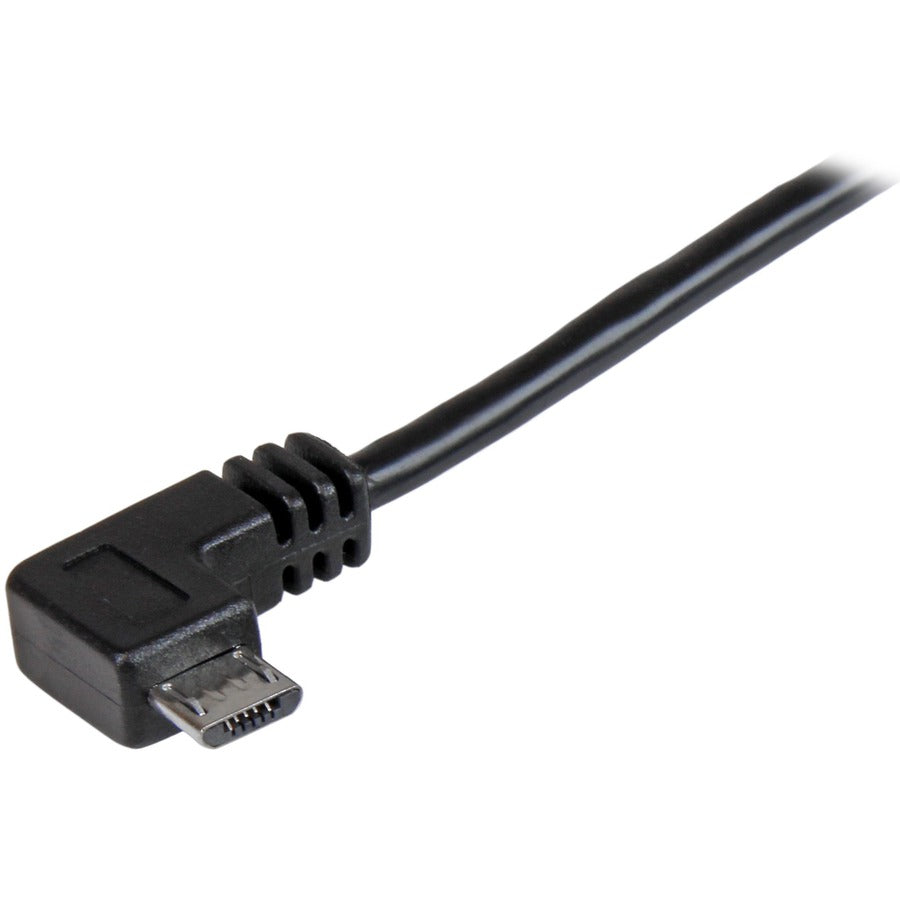 Câble de charge et de synchronisation micro-USB à angle droit M/M de 1 m StarTech.com - USB 2.0 A vers micro-USB - 30/24 AWG USBAUB1MRA