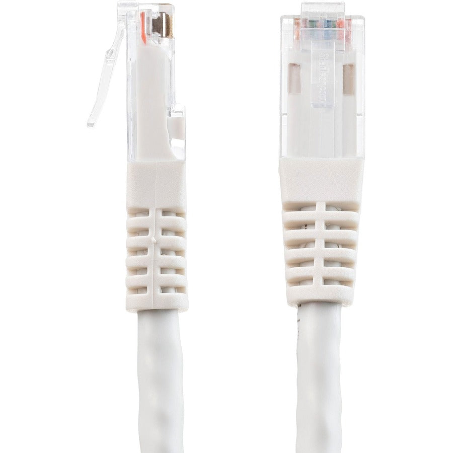 StarTech.com 8ft CAT6 Ethernet Cable - White Molded Gigabit - 100W PoE UTP 650MHz - Category 6 Patch Cord UL Certified Wiring/TIA C6PATCH8WH