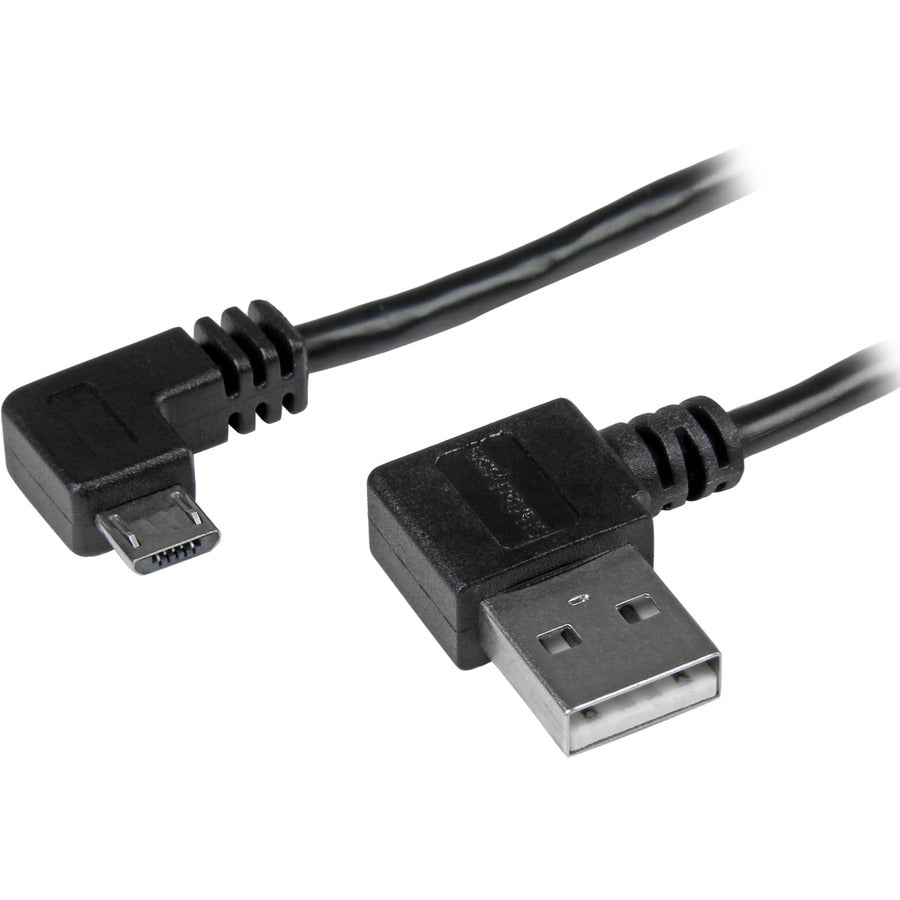 Câble micro-USB StarTech.com de 2 m avec connecteurs à angle droit - M/M - Câble USB A vers Micro B USB2AUB2RA2M