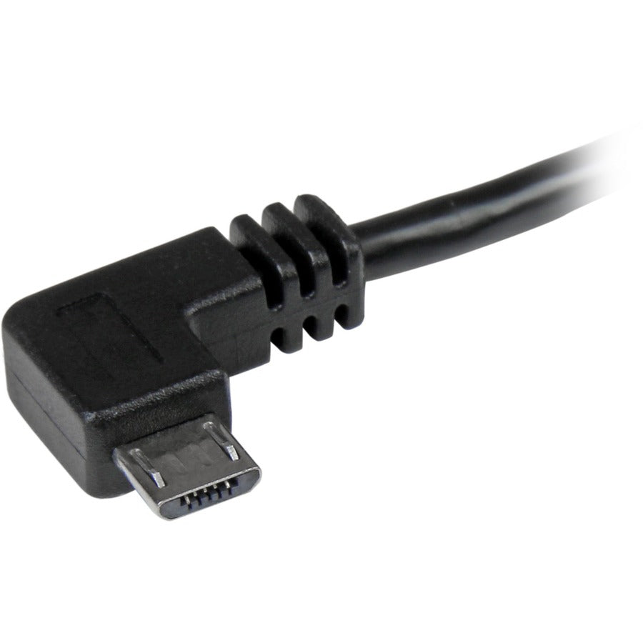 Câble micro-USB StarTech.com de 2 m avec connecteurs à angle droit - M/M - Câble USB A vers Micro B USB2AUB2RA2M