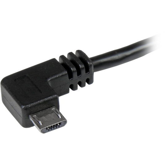 Câble micro-USB StarTech.com de 2 m avec connecteurs à angle droit - M/M - Câble USB A vers Micro B USB2AUB2RA2M