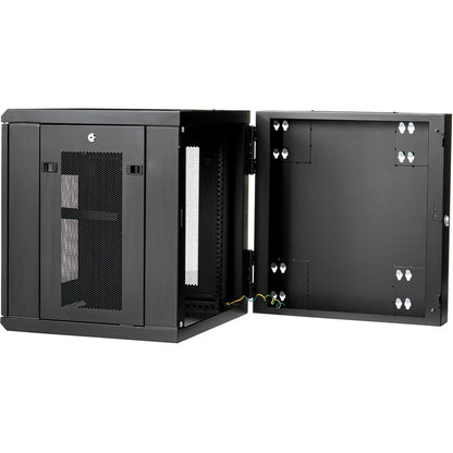 StarTech.com Armoire réseau murale 12U 19" - Boîtier de données informatiques verrouillable à charnière de 20" de profondeur - Rack ventilé flexible avec étagère - Profondeur de commutateur RK1224WALHM