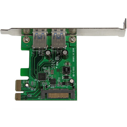 StarTech.com Adaptateur de carte USB 3.0 SuperSpeed ​​PCI Express (PCIe) à 2 ports avec UASP - Alimentation SATA - 5 Gbit/s PEXUSB3S24