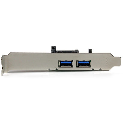 StarTech.com Adaptateur de carte USB 3.0 SuperSpeed ​​PCI Express (PCIe) à 2 ports avec UASP - Alimentation SATA - 5 Gbit/s PEXUSB3S24