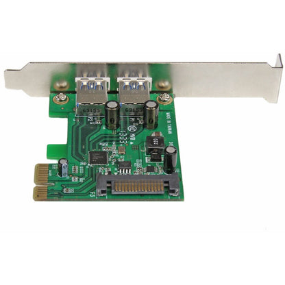 StarTech.com Adaptateur de carte USB 3.0 SuperSpeed ​​PCI Express (PCIe) à 2 ports avec UASP - Alimentation SATA - 5 Gbit/s PEXUSB3S24