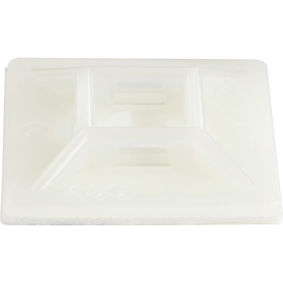 StarTech.com Lot de 100 supports de serre-câbles avec ruban adhésif pour attaches de 5,5 mm de large - Supports de serre-câbles en nylon/plastique - 94V-2 Fire &amp; UL CBMCTM3