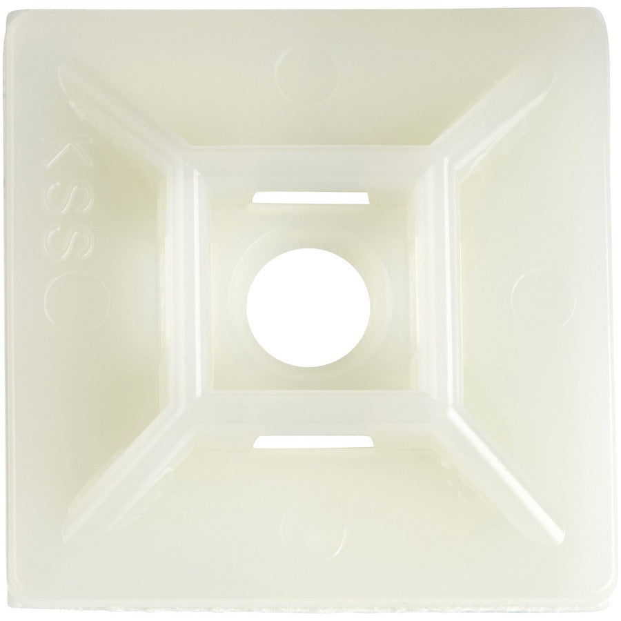 StarTech.com Lot de 100 supports de serre-câbles avec ruban adhésif pour attaches de 5,5 mm de large - Supports de serre-câbles en nylon/plastique - 94V-2 Fire &amp; UL CBMCTM3