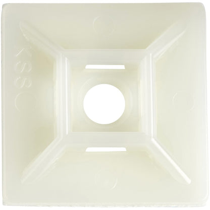 StarTech.com Lot de 100 supports de serre-câbles avec ruban adhésif pour attaches de 5,5 mm de large - Supports de serre-câbles en nylon/plastique - 94V-2 Fire &amp; UL CBMCTM3