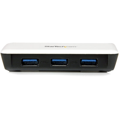 Adaptateur réseau StarTech.com USB 3.0 vers Gigabit Ethernet NIC avec hub 3 ports - Blanc ST3300U3S
