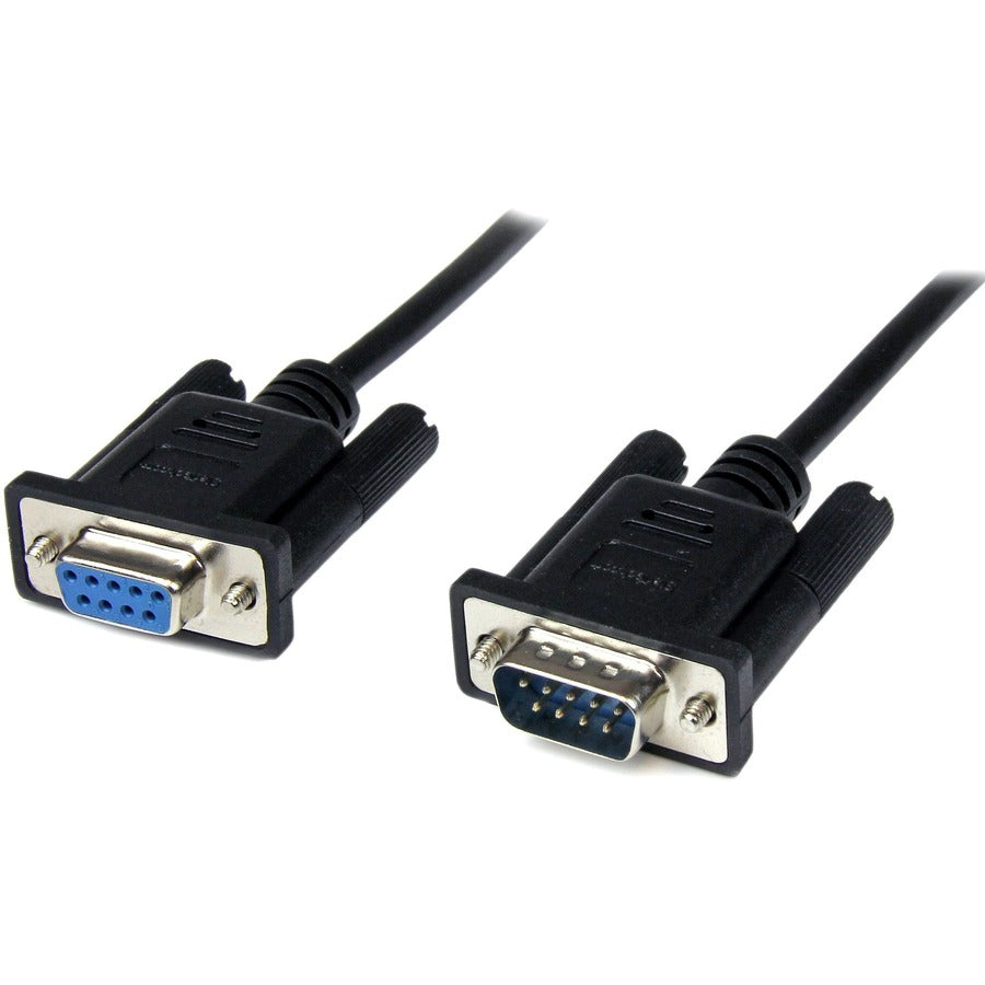 Câble null modem série RS232 DB9 noir de 2 m de StarTech.com F/M SCNM9FM2MBK