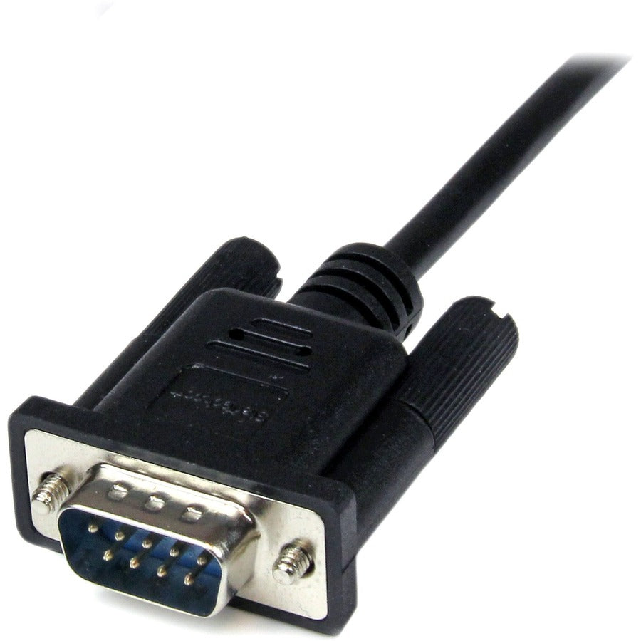 Câble null modem série RS232 DB9 noir de 2 m de StarTech.com F/M SCNM9FM2MBK
