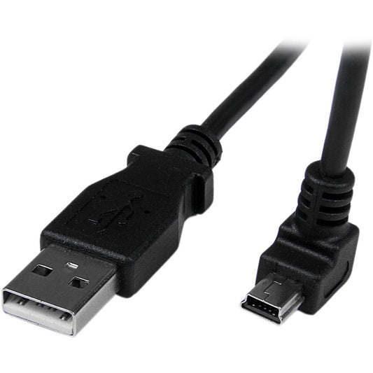 Câble mini USB StarTech.com de 2 m - A vers Mini B coudé vers le bas USBAMB2MD
