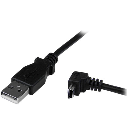 Câble mini USB StarTech.com de 2 m - A vers Mini B coudé vers le bas USBAMB2MD