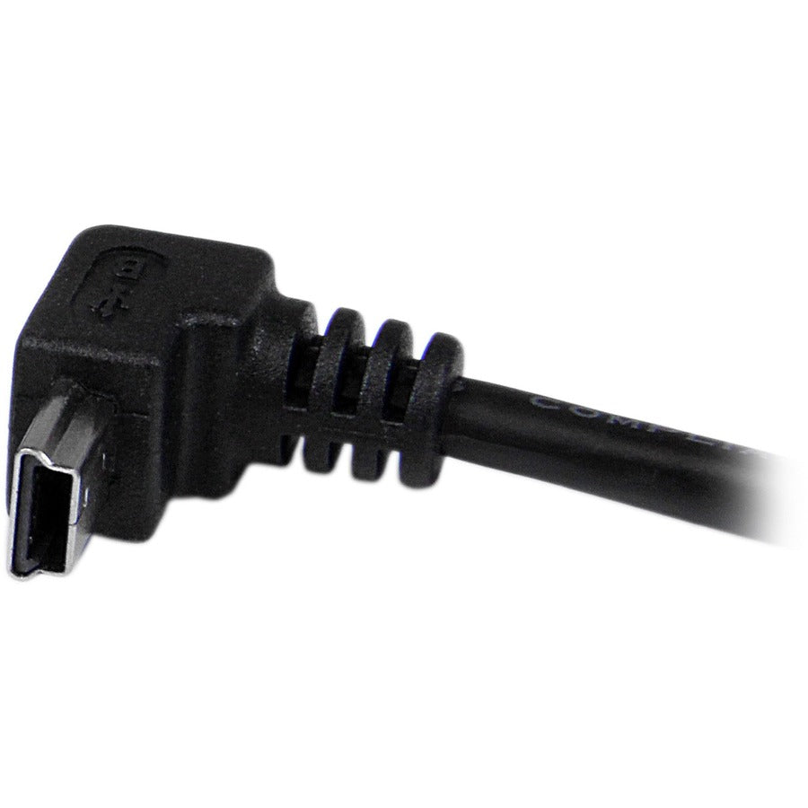Câble mini USB StarTech.com de 2 m - A vers Mini B coudé vers le bas USBAMB2MD