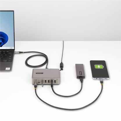 StarTech.com Hub USB-C 10 ports, 8 x USB-A + 2 x USB-C, auto-alimenté avec alimentation 65 W, USB 3.1 10 Gbit/s Hub USB pour ordinateur de bureau/portable avec charge 10G8A2CS-USB-C-HUB